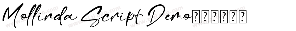 Mollinda Script Demo字体转换